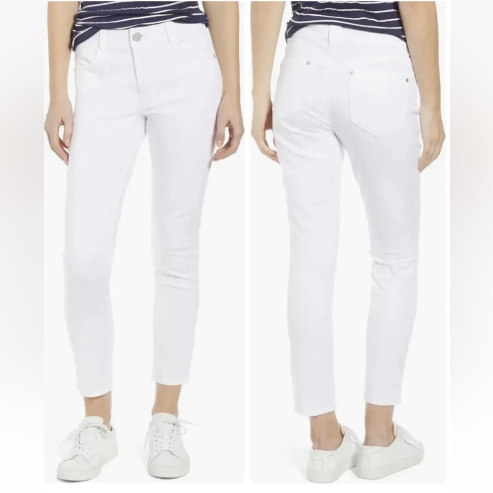 Wit & Wisdom 'Ab'Solution High‎ Waist Ankle Skimmer Jeans Sz 12 NEW White Denim